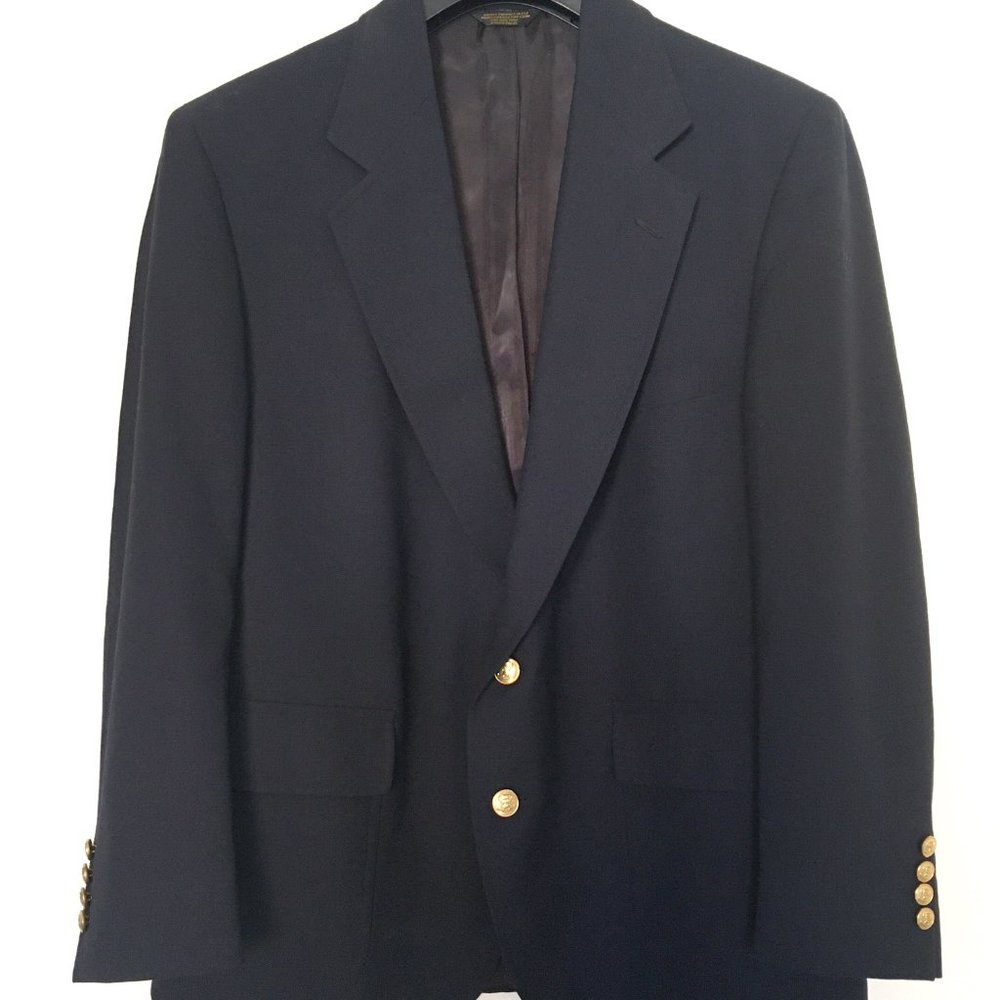 Vintage Union Made John Weitz Navy Suit Jacket